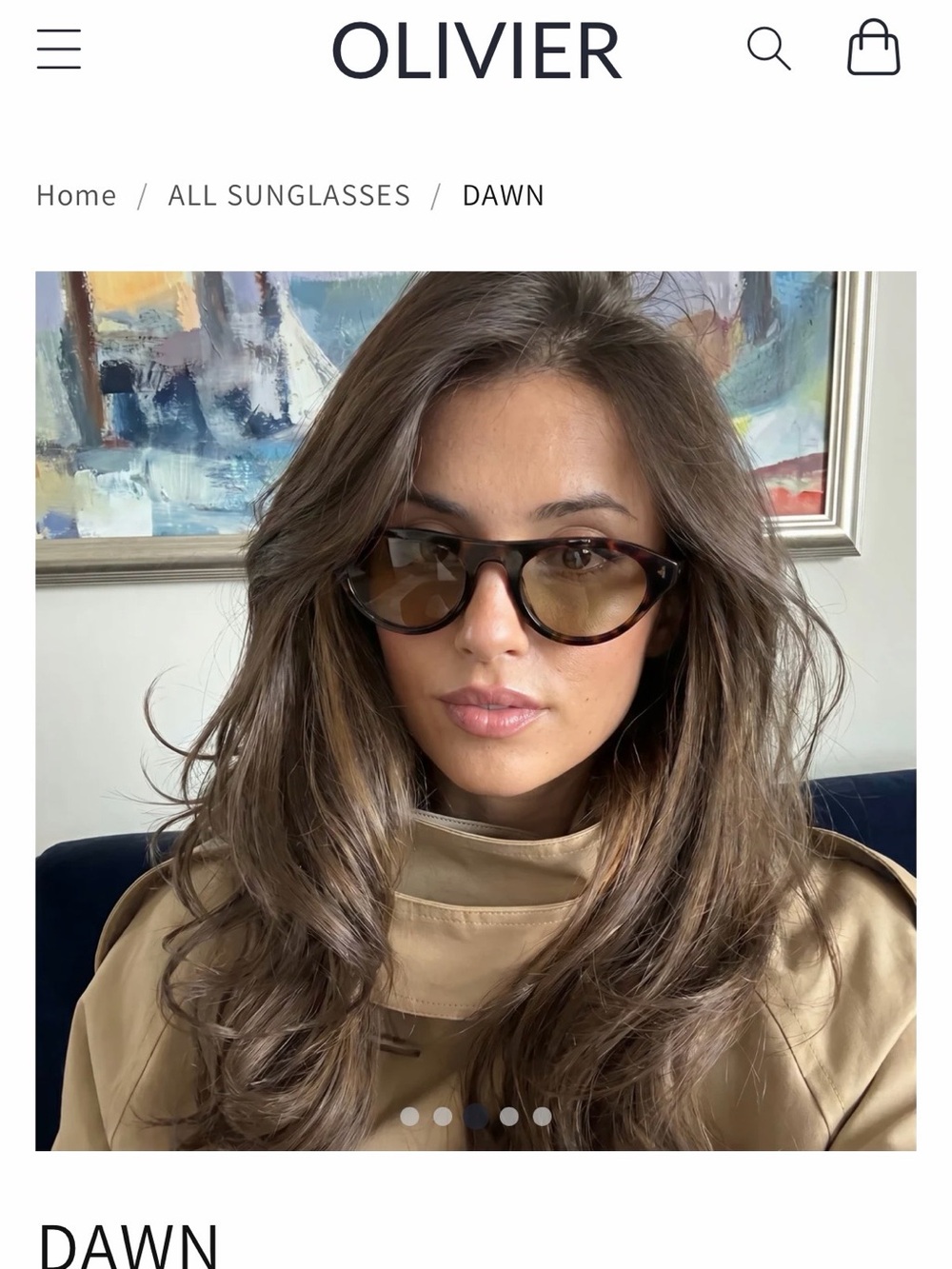 Dawn Women's Tortoiseshell Sunglasses with Brown Lenses New no tags